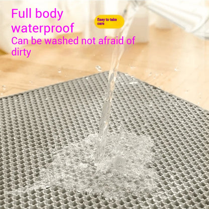 Cat Litter Mat Waterproof Double Layer