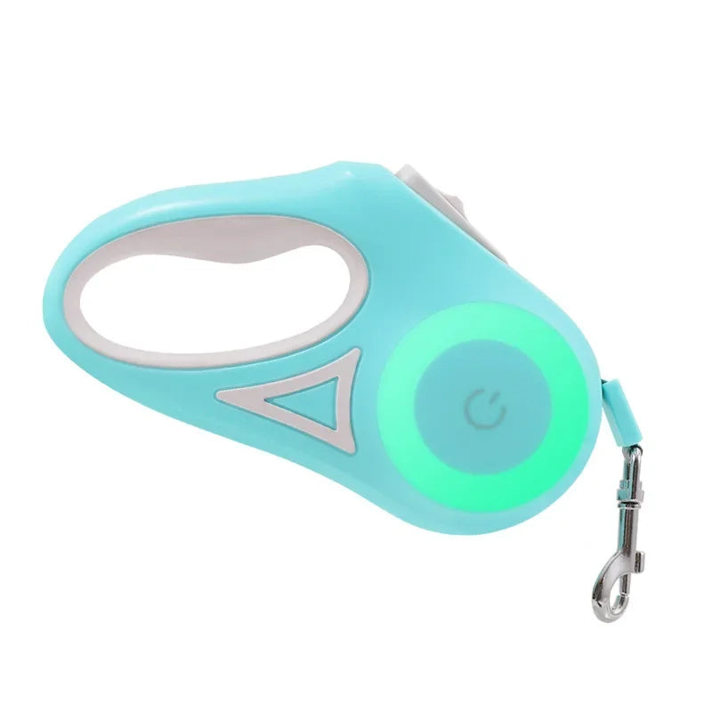 Automatic Dog Leash Retractable LED Luminous Leading Fashion Light Strap